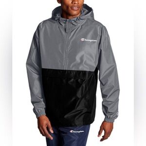 (1)  Champion pull over spring jacket